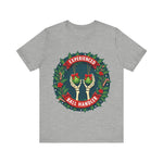 Experienced Ball Handler Funny Christmas T-Shirt: Gothic Christmas Humor Tee