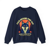 Sarcastic FAFO Wolf Sweatshirt, Funny FAFO Statement Sweater