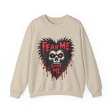 Gothic Horror Sweatshirt - Fear Me, Love Me Graphic Crewneck