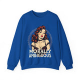Morally Ambiguous Vintage Pinup Crewneck Sweatshirt