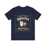 North Pole Milk & Cookie Co. Christmas T-Shirt - Festive Whimsical Tee