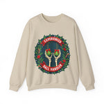 Experienced Ball Handler Funny Christmas Sweatshirt, Gothic Christmas Humor Sweater