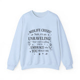 Midlife Crisis Unraveling Crewneck Sweatshirt