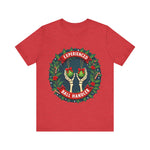 Experienced Ball Handler Funny Christmas T-Shirt: Gothic Christmas Humor Tee
