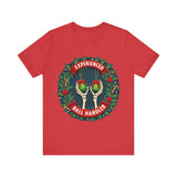Experienced Ball Handler Funny Christmas T-Shirt: Gothic Christmas Humor Tee