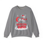Gothic Skeleton Reindeer Christmas Sweatshirt - Sleigh Girl Sleigh Holiday Sweater