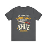 Emotional Support Knife Funny Graphic T-Shirt