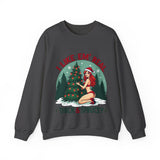 Holiday Vibes Sweatshirt, I Like Em' Real Thick & Sprucey Unisex Christmas Sweater