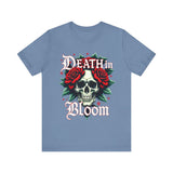 Gothic Floral Skull T-Shirt - Death in Bloom Tee