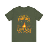 Follow the Fireflies Unisex Jersey Tee