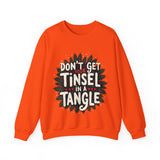 Sarcastic Christmas Sweatshirt, "Don't Get Your Tinsel in a Tangle" Sweater