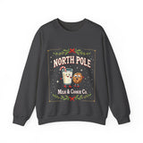 North Pole Milk & Cookie Co. Christmas Sweatshirt - Festive Whimsical Sweater