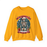 Funny Skeleton Christmas Sweater, On The Naughty List & Loving It Christmas Sweatshirt
