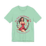 Vintage-Inspired Pink Pomegranate Club Persephone Tee, Retro Coquette Graphic Shirt