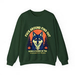 Sarcastic FAFO Wolf Sweatshirt, Funny FAFO Statement Sweater