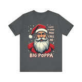 Sarcastic "I Love It When You Call Me Big Poppa" Santa Tee