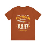Emotional Support Knife Funny Graphic T-Shirt
