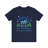 North Pole Bed & Breakfast Christmas Tee - Cozy Holiday T-Shirt