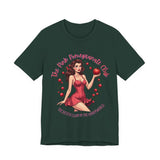 Vintage-Inspired Pink Pomegranate Club Persephone Tee, Retro Coquette Graphic Shirt