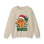 Let's Get Baked Funny Christmas Sweater, Funny Holiday Gingerbread Man Sweatshirt, Cannabis Humor Clothing