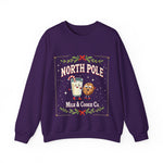 North Pole Milk & Cookie Co. Christmas Sweatshirt - Festive Whimsical Sweater