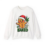 Let's Get Baked Funny Christmas Sweater, Funny Holiday Gingerbread Man Sweatshirt, Cannabis Humor Clothing