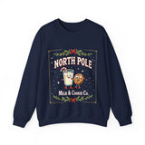 North Pole Milk & Cookie Co. Christmas Sweatshirt - Festive Whimsical Sweater
