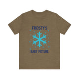 Cute Frosty Christmas Tee - "Frosty's First Baby Picture" Whimsical Christmas T-Shirt
