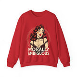 Morally Ambiguous Vintage Pinup Crewneck Sweatshirt