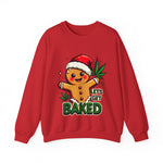 Let's Get Baked Funny Christmas Sweater, Funny Holiday Gingerbread Man Sweatshirt, Cannabis Humor Clothing