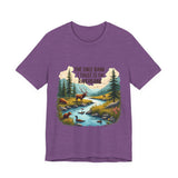 Funny Nature-Inspired Graphic Tee - Sarcastic "Only Bank I Trust is the Riverbank" T-Shirt
