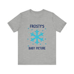 Cute Frosty Christmas Tee - "Frosty's First Baby Picture" Whimsical Christmas T-Shirt