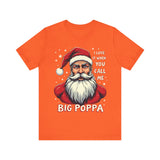 Sarcastic "I Love It When You Call Me Big Poppa" Santa Tee