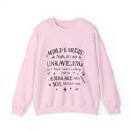 Midlife Crisis Unraveling Crewneck Sweatshirt