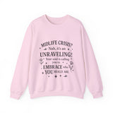 Midlife Crisis Unraveling Crewneck Sweatshirt