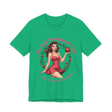 Vintage-Inspired Pink Pomegranate Club Persephone Tee, Retro Coquette Graphic Shirt