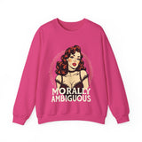 Morally Ambiguous Vintage Pinup Crewneck Sweatshirt