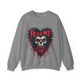 Gothic Horror Sweatshirt - Fear Me, Love Me Graphic Crewneck