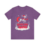 Gothic Skeleton Reindeer Christmas Tee - Sleigh Girl Sleigh Holiday Shirt