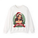 Funny Christmas Coquette Pin Up Girl Sweatshirt, Sarcastic Coquette Christmas Sweater
