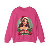 Funny Christmas Coquette Pin Up Girl Sweatshirt, Sarcastic Coquette Christmas Sweater