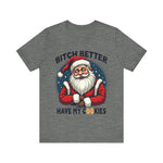 Santa Cookie Sarcastic Tee, Funny Santa T-Shirt, Funny Christmas Clothing