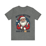Santa Cookie Sarcastic Tee, Funny Santa T-Shirt, Funny Christmas Clothing