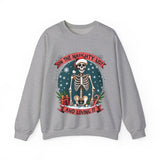 Funny Skeleton Christmas Sweater, On The Naughty List & Loving It Christmas Sweatshirt