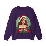 Funny Christmas Coquette Pin Up Girl Sweatshirt, Sarcastic Coquette Christmas Sweater