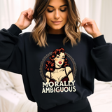 Morally Ambiguous Vintage Pinup Crewneck Sweatshirt