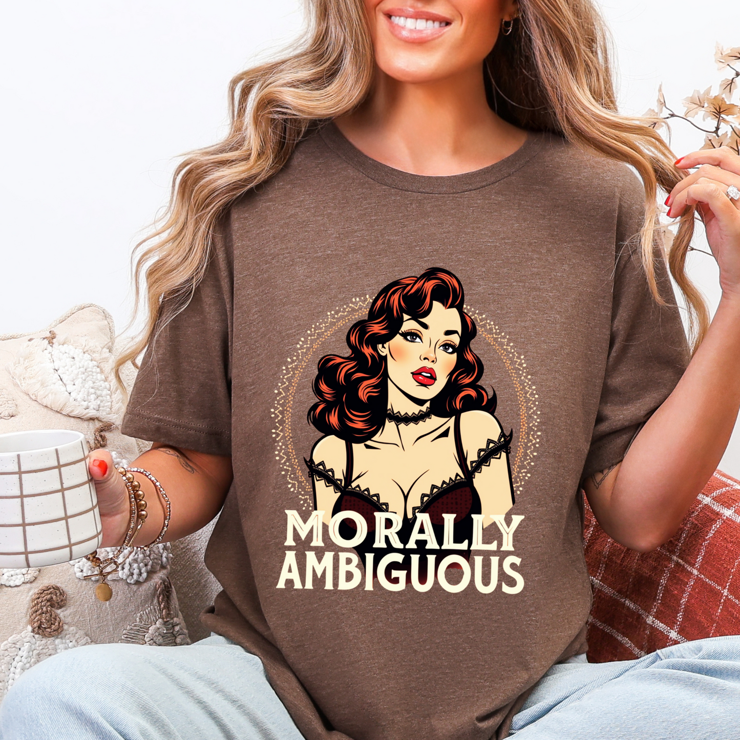 Morally Ambiguous Vintage Pinup Tee