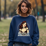 Morally Ambiguous Vintage Pinup Crewneck Sweatshirt