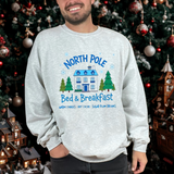 North Pole Bed & Breakfast Christmas Sweater - Cozy Holiday Sweatshirt