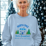 North Pole Bed & Breakfast Christmas Sweater - Cozy Holiday Sweatshirt